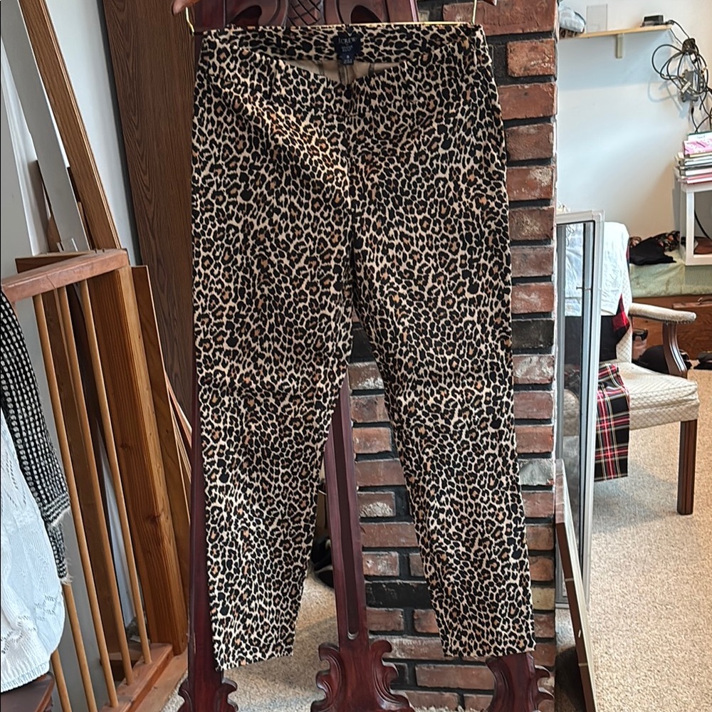 J. Crew Animal Print Winnie Pants